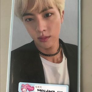 Official Bts Jin Japan fan club photocard
